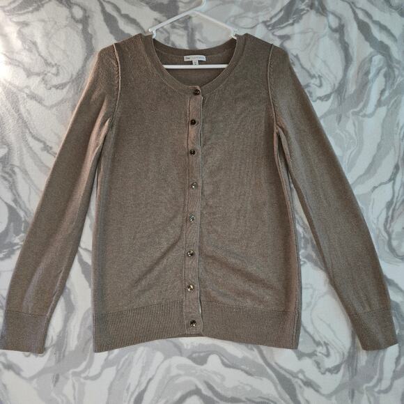 Gap Tan Cashmere Sweater Cardigan Women's Size M - Picture 7 of 11
